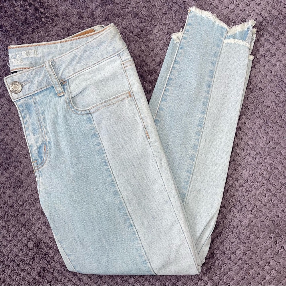 AEO | Two Toned Crop Jegging
